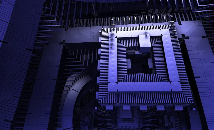 Quantum chip close-up